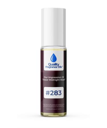 Quality Fragrance Oils' Impression #283 Generic Fragrance Compatible with Tresor Midnight Rose (10ml Roll On) Tresor Midnight Rose Impression #283 0.34 Fl Oz (Pack of 1)