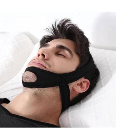 Anti-Snoring Jaw Strap | Adjustable Chin Support for Men & Women | Breathable Black & Blue Snoring Solution - Buy Online on GoSupps.com