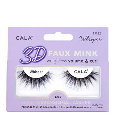 3D FAUX MINK LASHES: WHISPER