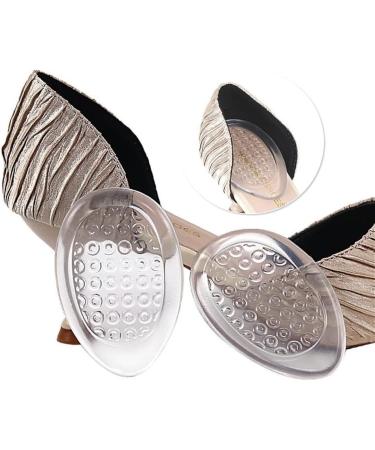 Premium Gel Heel Inserts for Women - Anti-Wear Heel Protectors for Pain Relief - Ideal for Heel Spurs (Large Clear) - International Shipping Available - Buy Online on GoSupps.com