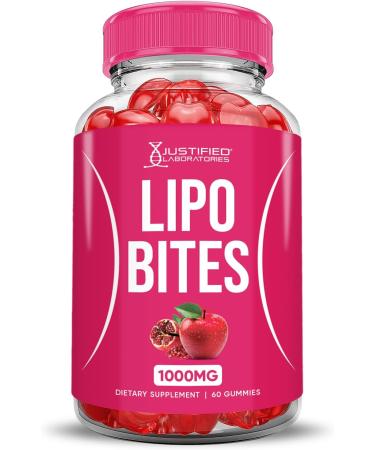 (5 Pack) Lipo Bites ACV Gummies Advanced Formula 1000MG Apple Cider Vinegar Chewies Formulated with Pomegranate Beet Juice Powder B12 Vegan Non GMO 300 Gummys - Buy Online on GoSupps.com