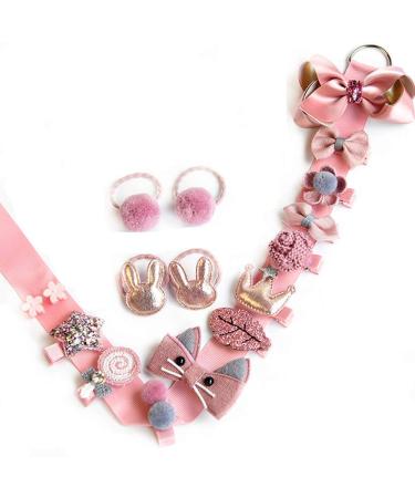Buy Hcliptie 36-Piece Baby Girl Hair Clips | Cute Elastic Hair Ties & Loops | Perfect Hair Jewels for Little Girls - Buy Online on GoSupps.com