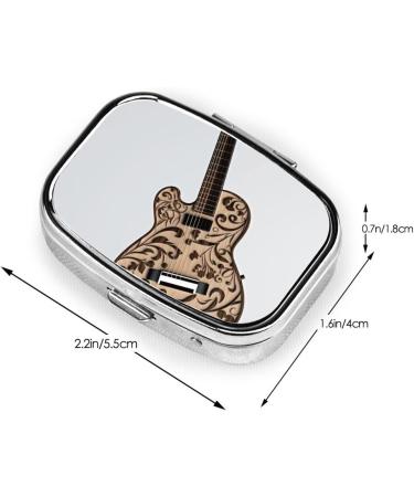 Buy Guitar Design Portable Pill Box | Travel Medicine Organizer | International Shipping - Buy Online on GoSupps.com