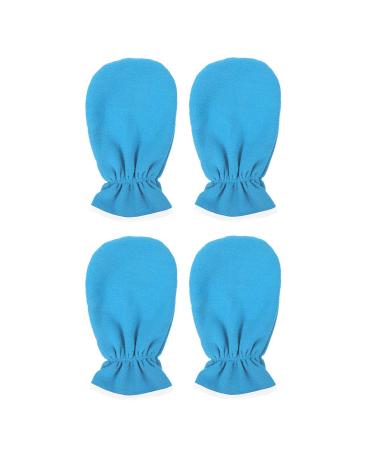 2 pairs of maintenance gloves Wax gloves for the hand gloves made of paraffin paraffin baths for the hand maiden children wax bath foot care bag cosmetics flanell work blue