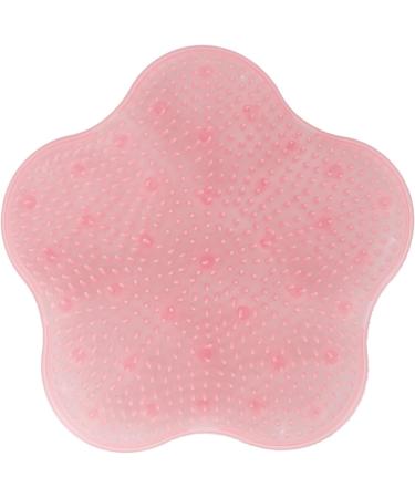 Premium Pink Shower Foot Scrubber Mat | Silicone Foot Cleaner for Calming Shower Experience - Buy Online on GoSupps.com
