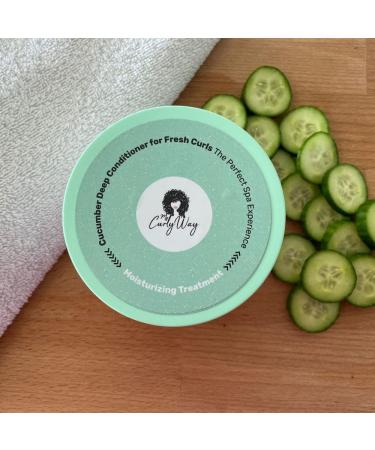 Cucumber Deep Conditioner 12oz - Enriched with Extracts & Vitamins - Spa Experience for Dry Curly Hair - Buy Online on GoSupps.com