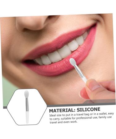 minkissy 3 Sets Lip Gloss Brush Nose Cleaner Pad Lip Applicator Wands Makeup Lip Brush Silicone Lip Brush Face Tools Mini Lip Gloss Makeup Tool Silica Gel White Miss Lipstick Brush Make up - Buy Online on GoSupps.com