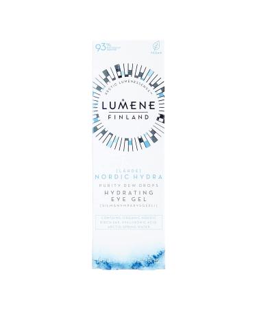 Lumene Purity Dew Drops Hydrating Eye Gel - Hyaluronic Acid Infused Vegan Treatment for Delicate Under Eye Area (15ml) - Buy Online on GoSupps.com