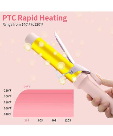 1 Inch Ceramic Curling Iron for Long Hair - Extra Long Barrel Instant Heat up to 220 F Perfect Hair Waving Tool for Girls & Women - International Shipping Available - Buy Online on GoSupps.com
