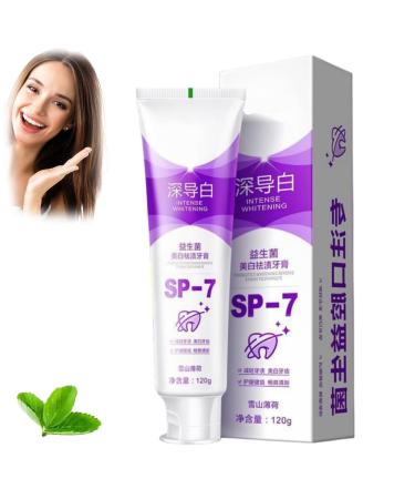 SP-7 Teeth Whitening Toothpaste with Added Probiotics SP-7 Toothpaste SP-7 Probiotic Whitening Toothpaste-Gum Protection Fresh Breath Whitening Toothpaste (Color : 1pcs)