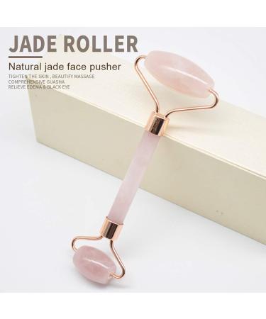 The best jade roller and makeup tools natural anti-aging used for eye puffiness treatment firming rejuvenating face and neck removing wrinkles (Jade roller and cotton pad) - Buy Online on GoSupps.com