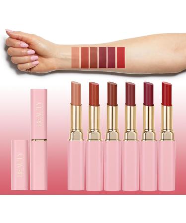 Beauty Glazed BEAUTY SEARCHER Lipstick moisturizing satin and creamy formula for soft lipstick hydrated feel on the lips high-shine long-lasting matte for women #05 - Buy Online on GoSupps.com