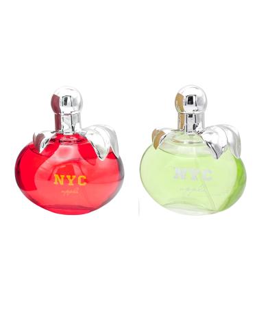 NYC Apple Perfume combo set of (red & Green) (Impression of Be Delicious) 3.4 Fl oz each Eau De Parfum (Pack of 2) - Buy Online on GoSupps.com