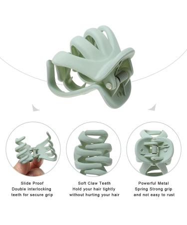 12 Small Octopus Hair Clips for Women - 1.57 Inches No Slip Jaw Clips - Strong Hold Hair Clamps - Multicolor Matte Hair Clips - Buy Online on GoSupps.com