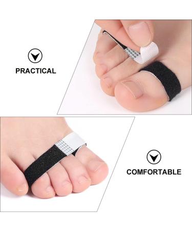 Bunion Corrector & Toe Separator Guard - Elastic Black Feet Wrap for Bunion Relief - 4x1.3cm - Buy Online on GoSupps.com