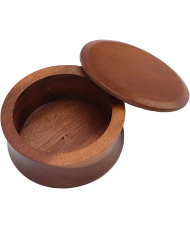 Premium Wood Shaving Brush Bowl with Lid - Ideal for Shaving Soaps & Cream | Men s Shaving Accessories - Buy Online on GoSupps.com