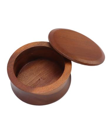 Liebewh shaving brush bowl made of wood wooden razor cup for men wooden razor shell non -liable shaving cup soap cup with lid