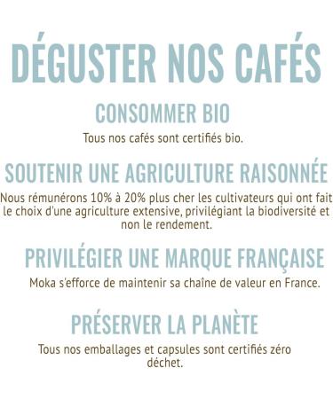 MOKA - 100% Pure Brazilian Arabica - Delicate and Fruity Organic Coffee Beans - 500g Coffee Beans - Zero Waste and 100% Recyclable Bag - Roasted in France - Buy Online on GoSupps.com