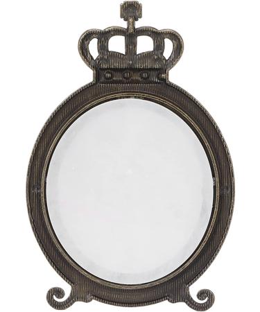 MAMJENNI Nail palette for mixing nail polish gel makeup cream resin material durable smooth texture easy to clean crown design stand (Antique Bronze) - Buy Online on GoSupps.com