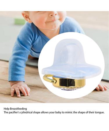 Hyuduo Heart Shape Baby Pacifier - Rhinestone Soft Nipple for Boys & Girls (Blue) | Newborn Essential - Buy Online on GoSupps.com