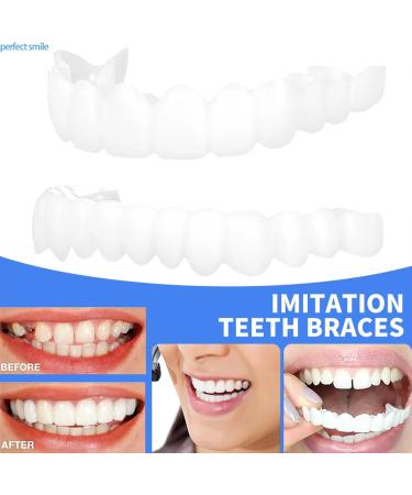 Jiazhouhb 2 Pairs Tooth Panel - Instant Upper & Lower Veneers for Bad Teeth | Comfortable Snap-On Prostheses - Buy Online on GoSupps.com