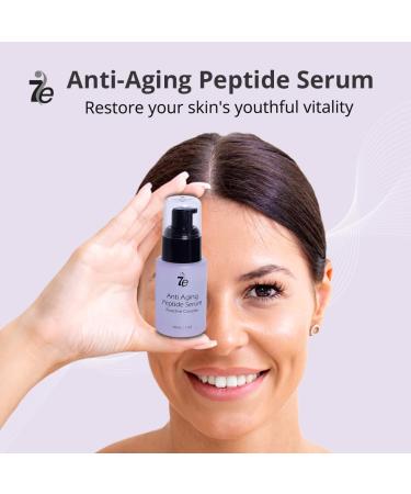 7E Wellness Anti-Aging Peptide Serum | Anti-Wrinkle Copper Peptide & Hyaluronic Acid | Collagen Support Brightening & Hydrating Face Treatment - Buy Internationally - Buy Online on GoSupps.com