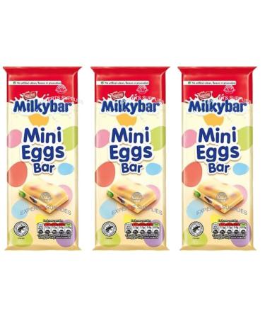 Milkybar Mini Eggs White Chocolate Bar 100g Chocolate Bundle Of 3 Easter Chocolate Gift By Experts Supplies