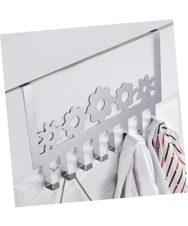 Yardenfun 1pc Door Hook Punch Row Hook Clothes Rack Decorative Coat Hook Towel Hooks Hat Stainless Steel - Buy Online on GoSupps.com
