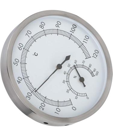Buy Durable 2-in-1 Stainless Steel Thermo Hygrometer for Sauna Room Accessories - International Shipping Available - Buy Online on GoSupps.com