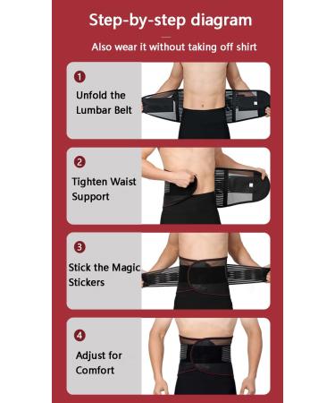 Breathable Back Brace for Men & Women | Lumbar Support Belt for Lower Back Pain Relief | Sciatica & Herniated Disc Support | International Shipping Available - Buy Online on GoSupps.com