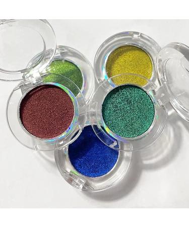 Optical Chameleon Glitter Shimmer Eyeshadow 9 Colors Pigment Diamond Shine Eyeshadow Professional Eyes Makeup Party Cosmetic (Color : #9) - Buy Online on GoSupps.com