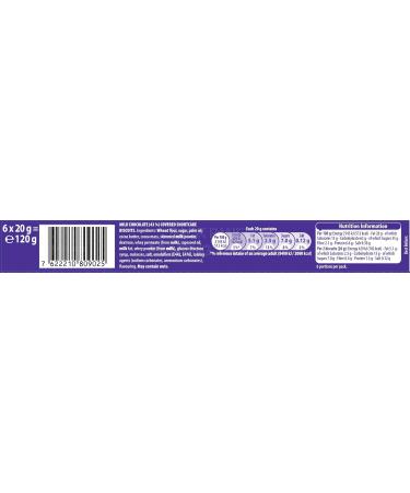 Cadbury Snack Multipack Official 6-Pack of 2 Chocolate-Covered Shortcake Biscuits 120 g (Pack of 24) - Buy Online on GoSupps.com
