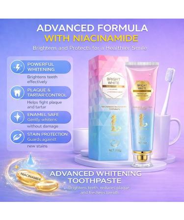 Niacinamide Whitening Toothpaste Triple Whitening Intensive Fluoride-Free for Sensitive Teeth 1 Count - Buy Online on GoSupps.com