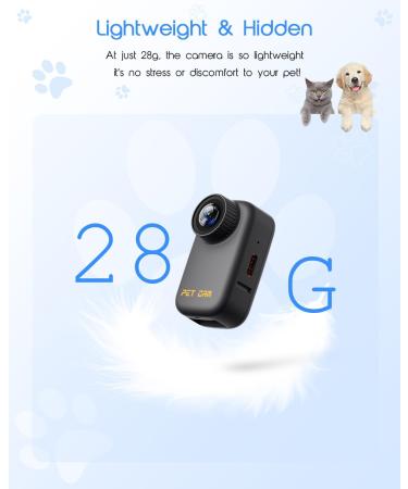 Yolansin 4K Cat Collar Camera with 64GB SD Card - WiFi Pet Camera for Video Recording - Dog & Cat Outdoor/Indoor Surveillance Camera - Perfect Pet Supplies Gift - Buy Online on GoSupps.com