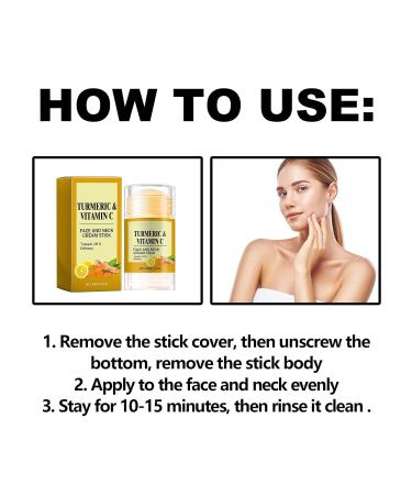 Neck Cream Turmeric & Vitamin C Face & Neck Tightening Cream Stick Face and Neck Cream Stick Deeply Moisturize And Rejuvenate Neck Skin - Buy Online on GoSupps.com