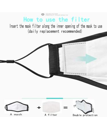 Primicity Reusable Black Face Mask with 5 Filters - Adjustable/Washable - Cotton Fabric - UK Seller - Buy Online on GoSupps.com