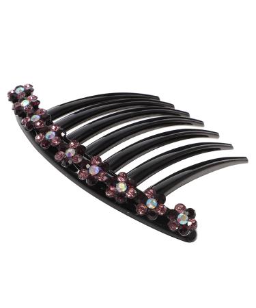 FRCOLOR 1pc classic hair comb inserted hair comb french barrette hair clips hair brush for women french comb hair side combs girl bridal hair clip women crystal hair comb modeling pin Miss
