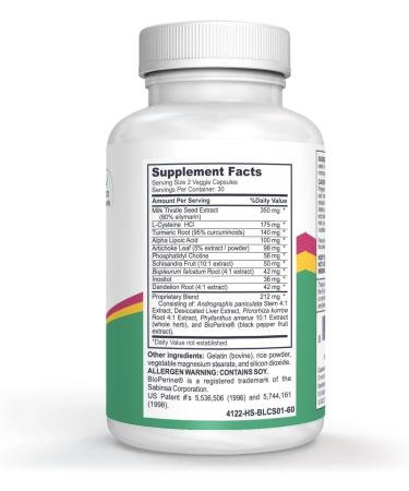 Logos Nutritionals Liver CS Plus - 60 Veggie Caps - Liver Detox Formula for Increasing Glutathione and Lowering Oxidative Stress - Buy Online on GoSupps.com