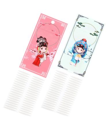 minkissy Eye Lift Tape Eyelid Tape 2 Sets Eyelid Tape Double Eyelid Stickers Invisible Eyelid Lifter Strips Waterproofs Eye Lid Contour Stickers for Women Girls Double Eyelid Tape