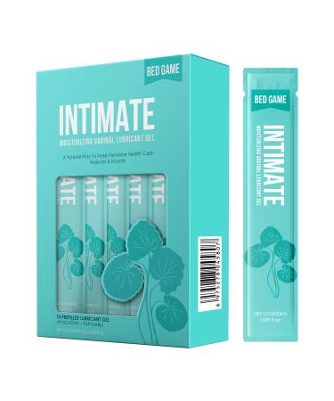 Ultimate Comfort with BED GAME Vaginal Moisturizer - Intimate Moisturizing Feminine Lube for Women's Dryness - Disposable Prefilled Massage Gel (10 Pcs)