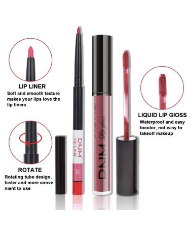 2Pcs Chestnut Mauve Rose Red Lip Liner & Colorstay Lipstick Set | Long Lasting 24H Matte Finish | Original Labiales Mate 24 Horas | 0.21 Fl Oz (Pack of ...) - Buy Online on GoSupps.com