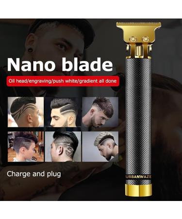 URBANWAZE Professional Hair Clippers Beard Trimmer for Men T Blade Hair Cutting Kit Cordless Rechargeable for Barbers and Home Bald-Headed Shaver Gifts for Men Haircut Set Waterproof Electric Razor - Buy Online on GoSupps.com