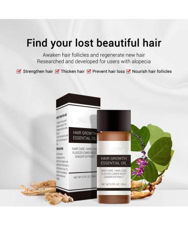Hair Growth Essence Oil for Men & Women - 20ml Thickening Tonic | Anti Hair Loss & Growth Accelerator - Buy Online on GoSupps.com