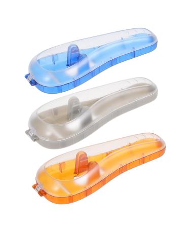 Mipcase 3 pieces of boxes Razor storage box razor case.Portable travel box.Razor protection storage box razor Safety shaver holder Clipper case man stk for men set