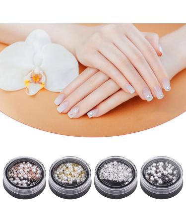 Lurrose 12 Boxes jewelry accessories nail art gems nail micro nail rivets studs nail tech accessories nail crystal beads nail art charms nail paillette manicure jewels Glass sand 3d pearl - Buy Online on GoSupps.com