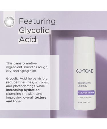 Glytone Rejuvenating Lotion 10 - Daily Exfoliating Moisturizer with 10% Glycolic Acid - Normal to Combination Skin - Buy Online on GoSupps.com