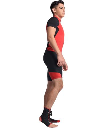 Shop Maxar Canvas Ankle Brace with Laces - Large White & Red Trim | International Shipping Available - Buy Online on GoSupps.com