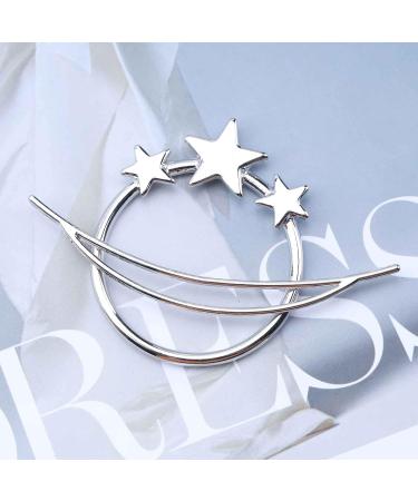 Yheakne Boho Circle Star Hair Clip Silver Hollow Circle Hairclips Barrette Vintage Round Hair Barrette Pins Decorative Bobby Pin Minimalist Geometry Hair Accessories for Women and Girls Gifts (Silver) - Buy Online on GoSupps.com