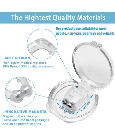 Clipple Silicone Magnetic Anti Snore Nose Clip - Stop Snoring Device for Men and Women (2 pcs) - Buy Online on GoSupps.com