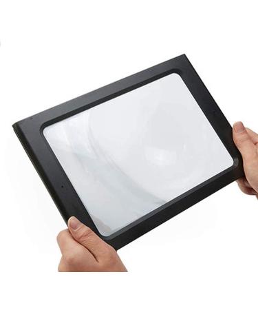 Magnifier for Reading Magnifying Glasses with Light Full Page Reading Magnifier with LED Lighted 3X Hands-Free Rectangular Magnifying Glass for Low Vision Seniors Repair Observation Vision